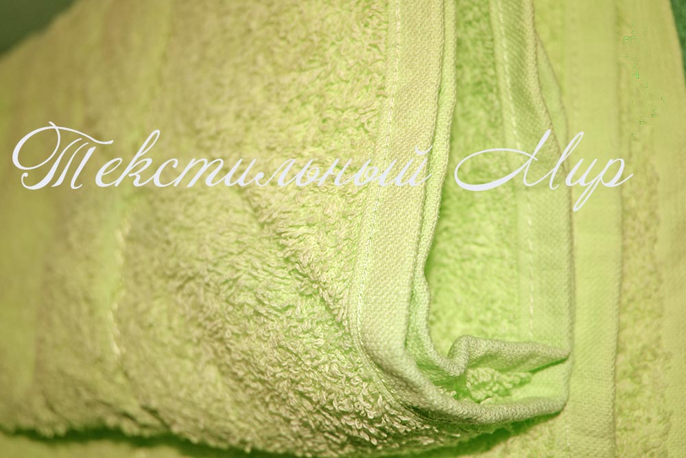 Махровое полотенце. Цвет: лимонный