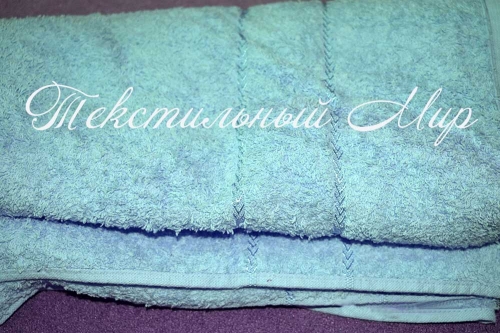 Махровое полотенце. Цвет: голубой